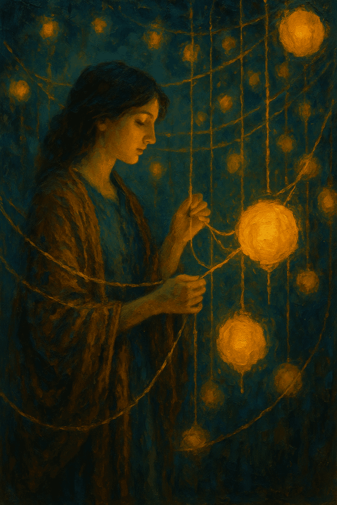 lantern weaver painting